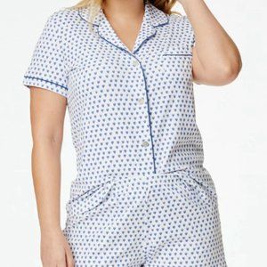 Blue Hearts Polo Pajamas by Roller Rabbit in size M